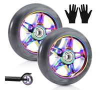 Ruote per scooter 110 mm, 2 pezzi, ruota di ricambio con cuscinetti ABEC 9, per carrelli ribaltabili, auto estreme, scooter