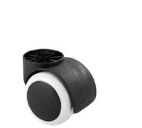 Ruote Per Sedia Da Ufficio 1/2/5 Pezzi Bianco/nero Senza Stelo/asta Universale Sedia Da Ufficio Girevole Silenziosa Scrivania For Computer Tavolo Rotelle Grande Rivestimento Nero(Rodless-White-1 Pc)