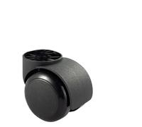 Ruote Per Sedia Ufficio 1/2/5 pezzi bianco/nero senza stelo/asta universale sedia da ufficio girevole silenziosa scrivania for computer tavolo rotelle grande rivestimento nero(Rodless-Black-1 Pc)