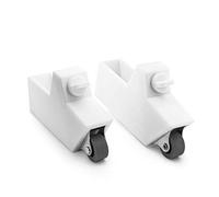 Ruote per seggiolone Hauck Alpha Plus Baby sedia per bambini con sistema di aggiornamento a incastro, colore: Bianco