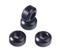 Ruote per skateboard da dita, 40 pezzi, per skateboard, gadget facili da cambiare e durevoli (nero)