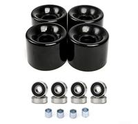 Ruote per skateboard in poliuretano 78A, morbide ruote per longboard CRUISER, con cuscinetti e manicotti per doppio bilanciere, 4 pezzi, 60 x 45 mm (B)