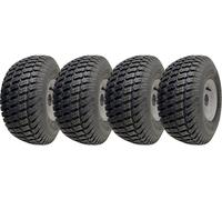 Ruote per tosaerba 15x6,00-6 mozzo 65 mm, cuscinetti pneumatico su cerchio 20...
