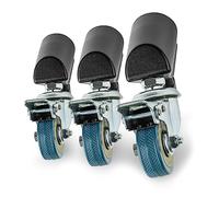 Walimex Tripod Wheels Pro Set Of 3 One Size Silver