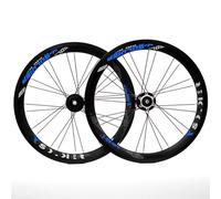 Ruote Pet Biciclette Pieghevoli 349 Freno A Disco BMX Ruote Anteriori E Posteriori Cerchio A Doppia Parete In Lega Di Alluminio A Sgancio Rapido 74MM/135MM 24H 8-11 Velocità(Blue)