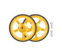 Ruote pieghevoli Brompton: ruote da 60 mm in lega di alluminio leggera con cuscinetti sigillati, pneumatici silenziosi in gomma antiscivolo, per una facile spinta, aggiornamenti colorati (oro, coppia)