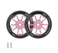 Ruote pieghevoli da 70 mm, in lega di alluminio CNC, cuscinetti integrati per una guida fluida, compatibili con (rosa)