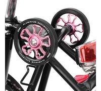 Ruote pieghevoli da 70 mm, in lega di alluminio e gomma, con cuscinetti per Brompton, 3Sixty e la maggior parte delle biciclette pieghevoli