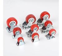 Ruote piroettanti, 2 ruote fisse in plastica con guida antirumore, universali freno, piccoli accessori for carrelli e mobili, rotelle di ricambio(Universal Casters)