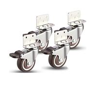 Ruote piroettanti, Ruote for mobili in gomma di ricambio, confezione da 4, 38-50 mm