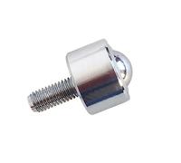 Ruote piroettanti, Ruote girevoli universali di precisione con cuscinetto a sfere/ruote KSM15-FL/vite cilindrica M8 360 gradi, occhiello bue rotondo, 2 pezzi