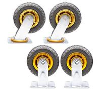 Ruote piroettanti, ruote per mobili industriali, Industrial Furniture Caster Wheels 360 Degree Swivel Rubber Wheel Pack of 4 100-200mm(Standard+universal,100mm)