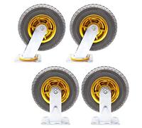 Ruote piroettanti, ruote per mobili industriali, Industrial Furniture Caster Wheels 360 Degree Swivel Rubber Wheel Pack of 4 100-200mm(Standard+universal,200mm)
