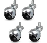 Ruote Piroettanti, Ruote Piroettanti per Mobili da 2 Pollici 50 Mm con Sfera, Ruote Piroettanti in Nylon, Ruote Sferiche, Universal