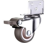 Ruote piroettanti, Set di ricambio for ruote for sedie da ufficio, 4 pezzi, for mobili resistenti, universali, for carrello letto(L)