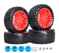Ruote Pneumatici Da 88Mm Per Redcat Shockwave Tornado S30 1/10 Rc | Per i pneumatici mozzi esagonali da 12mm offrono una presa fuoristrada stabile manovrabilità fluida Rc Crawler Pneumatici