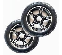 Ruote Posteriori da 12 Pollici per Sedia a Rotelle, 12 1/2x2 1/4 Ruota di Ricambio per Sedia a Rotelle Elettrica, Pneumatico Solido Non Gonfiabile, Cuscinetto: 1 3/4" (45 mm)