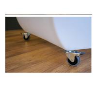 Ruote professionali con freno x Banconi Kloris modelli Clipper Easybar e Openbar nero