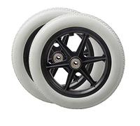 Ruote,Rotelle for carichi pesanti,Ruota posteriore manuale for sedia a rotelle da 12 pollici Ruota non gonfiabile Pneumatico in Pu Accessori for sedia a rotelle Ruota posteriore Nera,(Gray)