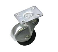 RUOTE RUOTA A CUFFIA SEMPLICE SU PIASTRA Art. 210 RUOTA Ø mm. 35x17 H.MM.50 PZ24