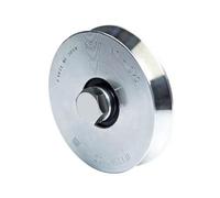 RUOTE RUOTA COMUNELLO PER CANCELLI CON BULLONE ART. 300V ØMM.120- Portata kg.500