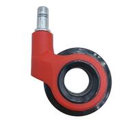 Ruote Sedia Ufficio 5 pezzi di ruote girevoli sottili e concise senza mozzo con anello di presa e stelo filettato for la sostituzione della sedia da ufficio(Grip Ring Red)