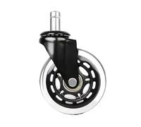 Ruote Sedia Ufficio Sedia da ufficio for computer con ruote silenziose universali 2,5, 3, 4 pollici, trasparente, industriale, freno, mobile(Mobile type,3inch-rod10mm)