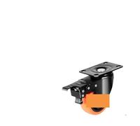 Ruote Sedia Ufficio Set di 4 ruote girevoli con piastra girevole da 2/3/4/5/6 pollici bloccabili for carrelli, mobili e banchi lavoro(3 in)