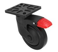 Ruote Sfera Set Rotelle Piroettanti 5 Pollici, Carichi Pesanti 400LBS, Ruota Gommata con Freno, Perno M8 per Carrello e Cassonetto - Silenziose, Resistenti e Girevoli per Uso Industriale