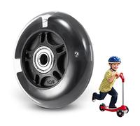 Ruote sostitutive per scooter, Ruote glitterate a LED da 80 mm, Ruota posteriore Maxi Micro, Ruote di ricambio, Accessori per scooter, Monopattini glitterati per bambini e adolescenti