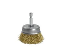 Ruote Spazzola Metallica per Trapano Forma a Ciotola con Manico Esagonale da 6,35mm per Levigatura e Rimozione della Ruggine-50mm/2in||20pcs