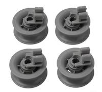 Ruote superiori di ricambio per cestello lavastoviglie 611666 per Bosch, Siemens, Neff, Constructa, Indesit, 4 guide grigie
