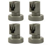 Ruote superiori per cestello superiore per lavastoviglie, 4 pezzi, per Zanussi per Electrolux Heavy Duty Roller, colore grigio, 25 mm x 8 mm, pezzi di ricambio facili da montare