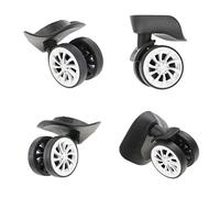 Ruote Trolley Ricambio,Ruote Valigia 4 confezioni for i bagagli sostitutivi ruote girevoli mute rotelle