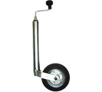 Ruotino d'appoggio moog trailerparts con ruota in gomma piena e cerchio in lamiera