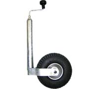 Ruotino d'appoggio moog trailerparts zincato con ruota pneumatica