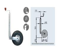 Ruotino D'Appoggio Plus 260X85 200 Kg 1222436 Al-Ko Ruotino d'appoggio Plus
