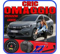 Ruotino di scorta 15" per Dacia Logan 4 Fori Cric Chiave e Sacca R15 DOT 2025