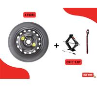 Ruotino di Scorta 15" per DACIA SPRING (58x14 cm) con Cric 1.8T