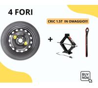 Ruotino di scorta 15" per MAZDA 2 (4 fori) 125/80R15 con Cric 1.5T omaggio