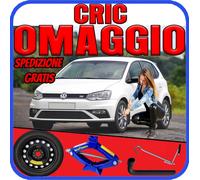 Ruotino di scorta 15" VW Volkswagen Polo 5 Fori con Cric e Chiave R15 DOT 25