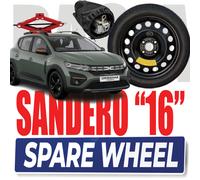 Ruotino di scorta 16" Dacia Sandero Stepway e Gas 4x100 cric e astuccio DOT 25