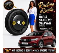 Ruotino di scorta 16" Toyota Yaris Cross 5x100 Cric R16 DOT 25 Crossover Premium