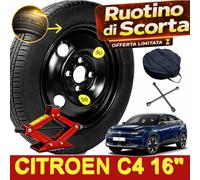 Ruotino di Scorta 16" per Citroen C4 con Cric 1t + Chiave + Sacca DOT25 Subito