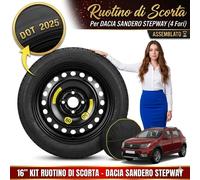 Ruotino Di Scorta 16" Per Dacia Sandero Stepway Eco-Gpl Con Sacca Omaggio Prezzo