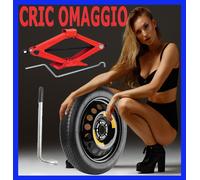 Ruotino di Scorta 16" per Dodge Caliber 155/90 R16 5 Fori con Cric e Chiave DOT2