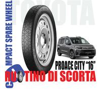 Ruotino Di Scorta 16" Per Toyota Proace City E Verso 135/90 R16 5 Fori