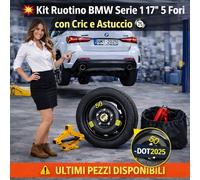 Ruotino di Scorta 17" Bmw serie 1 2025 con Cric e Astuccio Dot 2025 Pronto