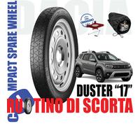 Ruotino Di Scorta 17" Dacia Duster Cric Astuccio Omaggio 135/80R17 5 Fori Dot