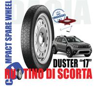 Ruotino Di Scorta 17" Dacia Duster Kit Cric Omaggio 135/80R17 5 Fori Dot 2025